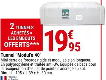 Tunnel "modul'o 40"