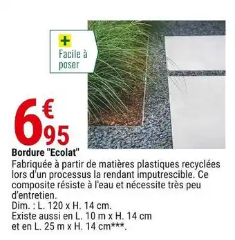 Bordure "ecolat"