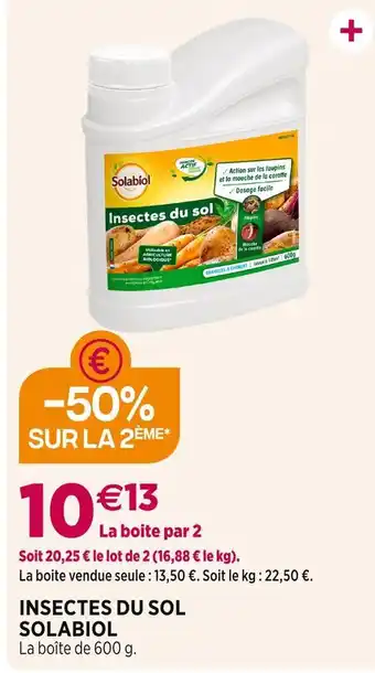 Delbard Solabiol insectes du sol offre