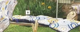 Coussins flocons pour bain de soleil