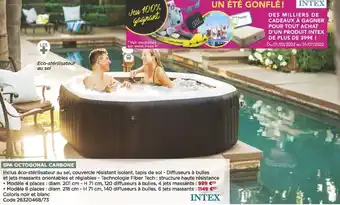 Bricomarché Spa octogonal carbone offre