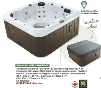 Bricomarché Spa acrylique cambridge offre