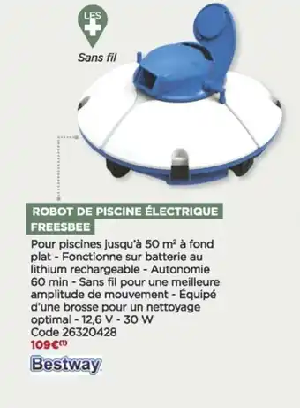 Bricomarché Robot de piscine électrique freesbee offre