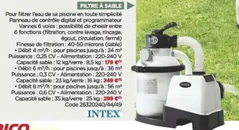 Bricomarché Filtre à sable offre