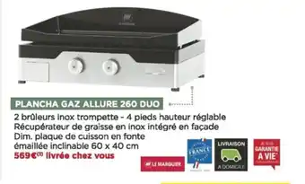 Bricomarché Plancha gaz allure 260 duo offre