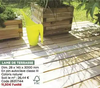 Bricomarché Lame de terrasse offre