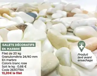 Galets décoratifs en marbre