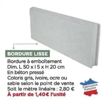 Bricomarché Bordure lisse offre