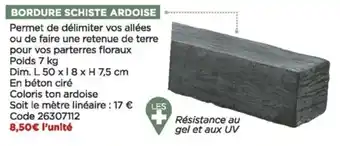 Bricomarché Bordure schiste ardoise offre