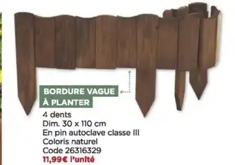 Bordure vauge a planter