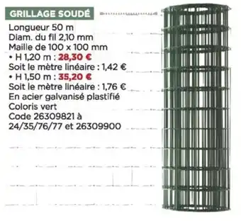 Bricomarché Grillage soudé offre