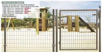 Bricomarché Portillon avec serrure offre