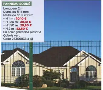 Bricomarché Panneau soudé offre