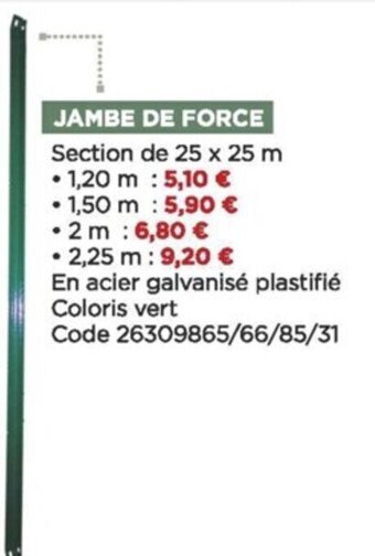 Bricomarché Jambe de force offre