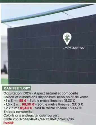 Bricomarché Canisse "lop" offre