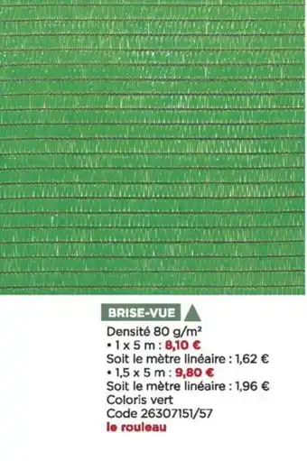 Bricomarché Brise-vue offre
