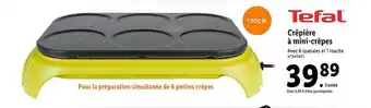 Lidl Tefal Crêpière à Mini-crêpes offre