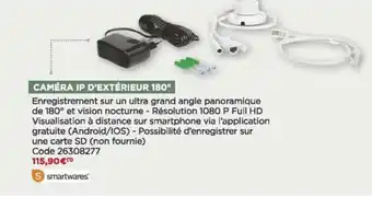 Caméra IP d'extérieur 180°