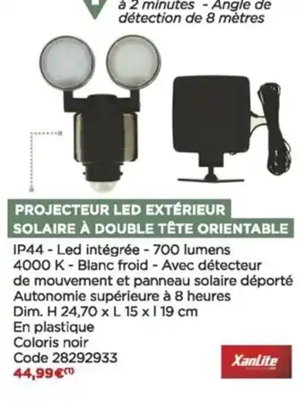 Bricomarché Projecteur Led Extérieur offre