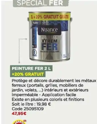Bricomarché Peinture Fer 2L offre