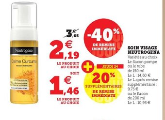 U Express Soin Visage Neutrogena offre
