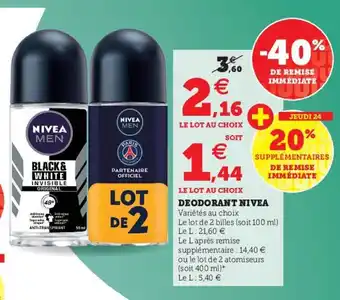 U Express Deodorant Nivea offre
