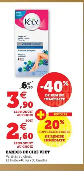 Bandes de cire Veet