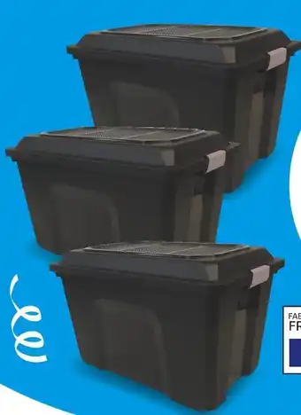 Mr Bricolage Sundis lot de 3 malles de rangement locker 60 l offre