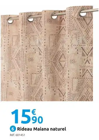 Mr Bricolage Rideau maiana naturel offre