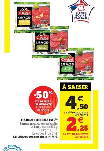 U Express Carpaccio Charal offre