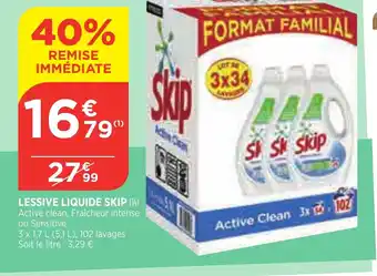 Bi1 Lessive Liquide Skip offre