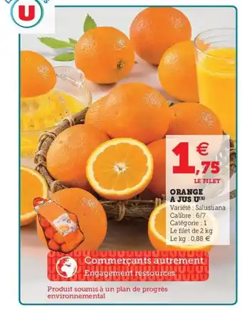 U Express Orange A Jus U offre