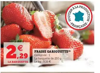 U Express Fraise Gariguette offre