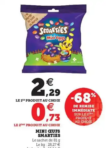 U Express Mini Œufs Smarties offre