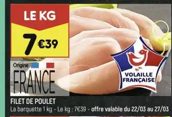 Leader Price Filet de Poulet offre