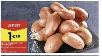 Leader Price Pomme de Terre de Consommation à Chair Ferme Rouge offre