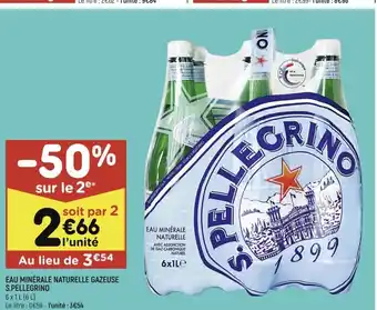 Leader Price Eau Minérale Naturelle Gazeuse offre