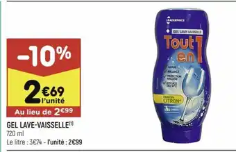 Leader Price Gel Lave-Vaisselle offre