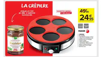 Carrefour Market Fagor Crêpière FG0965 offre