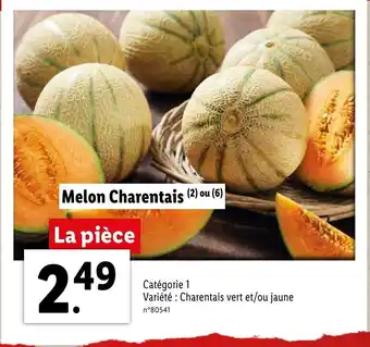 Lidl Melon Charentais offre