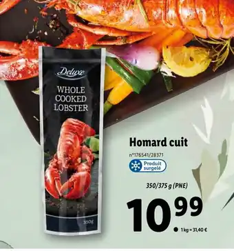 Lidl Homard cuit offre