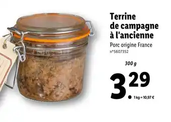 Lidl Terrine de campagne à l'ancienne offre