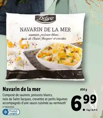 Lidl Navarin de la mer offre