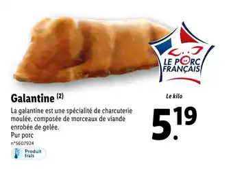 Lidl Galantine offre