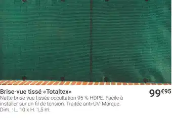 Gamm vert Brise-vue tissé totaltex offre