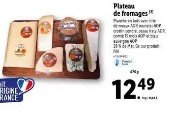 Lidl Plateau de fromages offre
