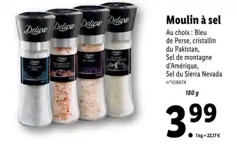 Lidl Moulin à sel offre