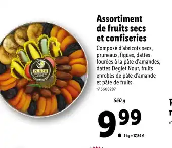 Lidl Assortiment de fruits secs et confiseries offre