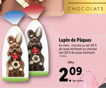 Lidl Lapin de Pâques offre