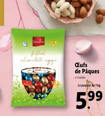 Lidl Œufs de Pâques offre